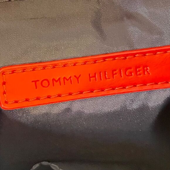 Tommy Hilfiger Nautical Blue White Striped Shoulder Bag Medium Sized Deep Roomy - Picture 7 of 8